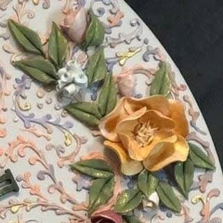A single sculpted flower