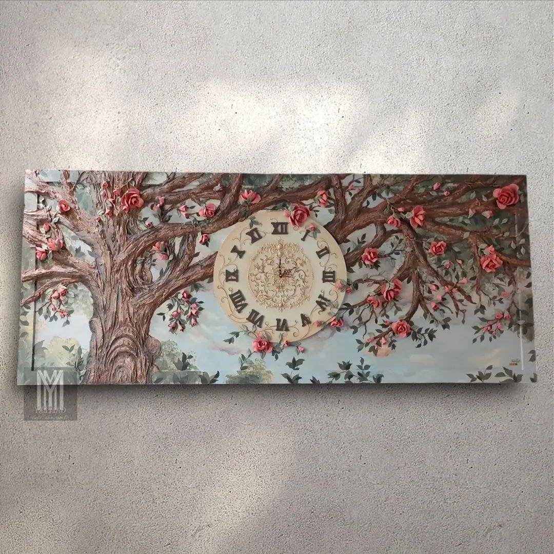 A finished panel on a wall